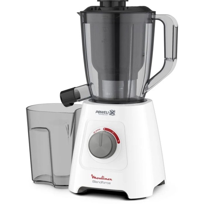 Блендер Moulinex LM42Q110, стационарный, 600 Вт,1.25 л, белый - фото 51411711 Блендер Moulinex LM42Q110, стационарный, 600 Вт,1.25 л, белый - фото 51411711