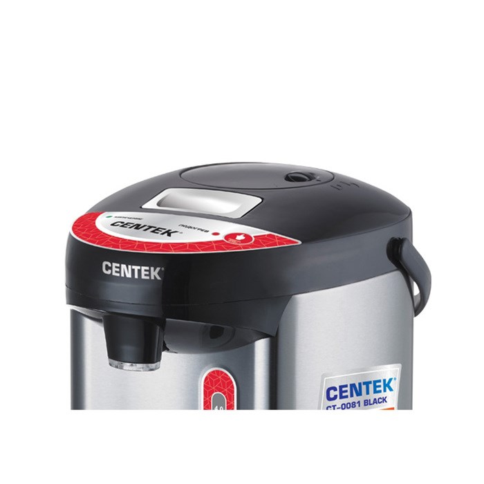 Термопот Centek CT-0081, 4 л, 750 Вт, чёрный - фото 51411913 Термопот Centek CT-0081, 4 л, 750 Вт, чёрный - фото 51411913