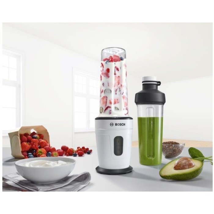 Блендер Bosch MMBM401W, стационарный, 350 Вт, 2 скорости, белый - фото 51411928 Блендер Bosch MMBM401W, стационарный, 350 Вт, 2 скорости, белый - фото 51411928
