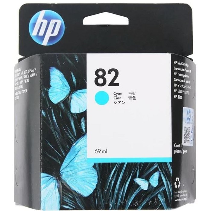 Картридж струйный HP №82 C4911A голубой для HP DJ 500/800 (69мл) - фото 51411944 Картридж струйный HP №82 C4911A голубой для HP DJ 500/800 (69мл) - фото 51411944