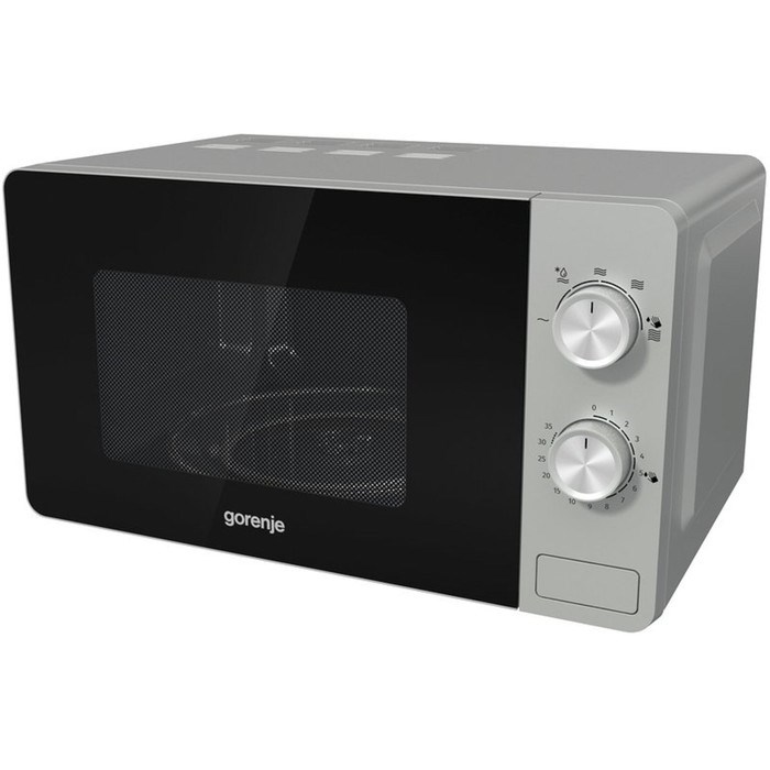 Микроволновая печь Gorenje MO20E1S, 800 Вт, 20 л, 5 режимов, чёрно-серебристая - фото 51411979 Микроволновая печь Gorenje MO20E1S, 800 Вт, 20 л, 5 режимов, чёрно-серебристая - фото 51411979