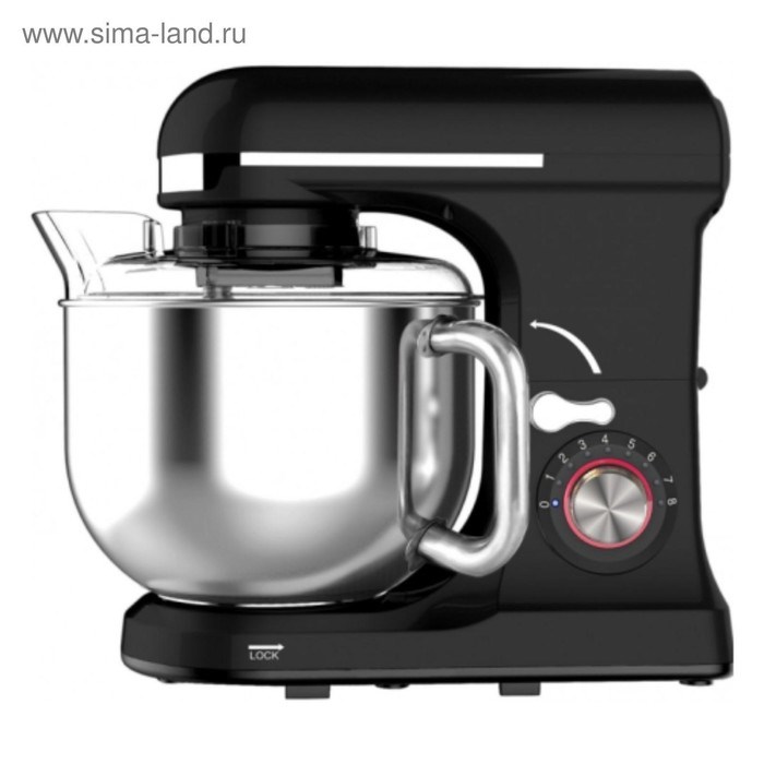 Миксер VIATTO VA-SM7BPRO, планетарный, 1.3 кВт, 7 л, 8 скоростей, чёрный - фото 51412029 Миксер VIATTO VA-SM7BPRO, планетарный, 1.3 кВт, 7 л, 8 скоростей, чёрный - фото 51412029