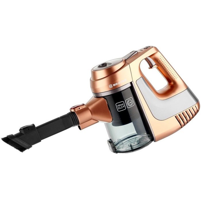 Пылесос BRAYER BR4261, вертикальный, 135/80 Вт, сухая уборка, 1 л, золотистый - фото 51412090 Пылесос BRAYER BR4261, вертикальный, 135/80 Вт, сухая уборка, 1 л, золотистый - фото 51412090