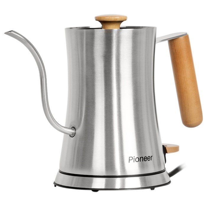 Чайник электрический Pioneer KE572M, металл, 0.6 л, 1800 Вт, цвет металл - фото 51412367 Чайник электрический Pioneer KE572M, металл, 0.6 л, 1800 Вт, цвет металл - фото 51412367