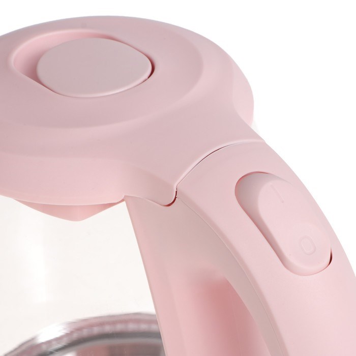 Чайник электрический Sakura SA-2733BG, стекло, 1.7 л, 2200 Вт, розовый - фото 51412425 Чайник электрический Sakura SA-2733BG, стекло, 1.7 л, 2200 Вт, розовый - фото 51412425