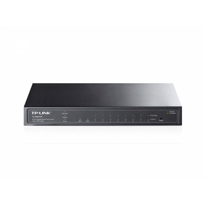 Коммутатор TP-Link TL-SG2210P, управляемый, 8х10/100/1000BASE-T - фото 51412444 Коммутатор TP-Link TL-SG2210P, управляемый, 8х10/100/1000BASE-T - фото 51412444