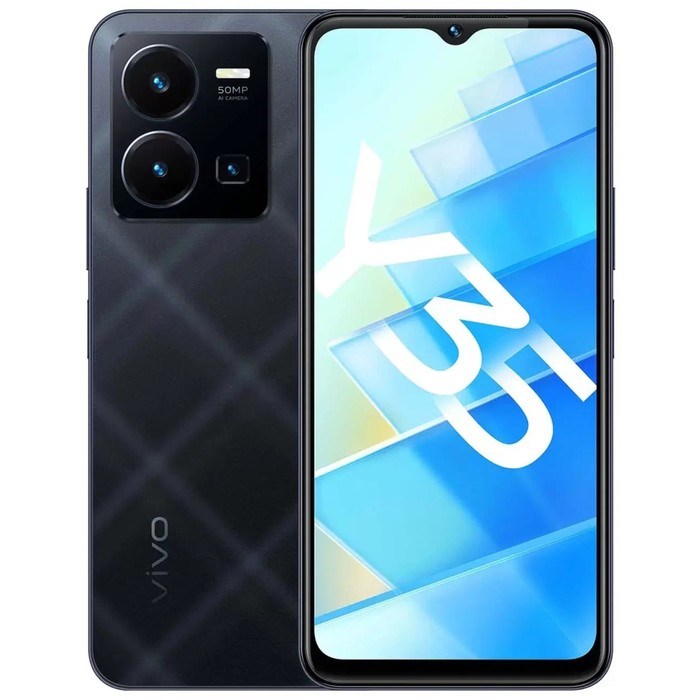 Смартфон Vivo Y35, 6.58'', IPS, 4 Гб, 64 Гб, 50 Мп, 16 Мп, LTE, NFC, 5000 мАч, черный - фото 51412446 Смартфон Vivo Y35, 6.58'', IPS, 4 Гб, 64 Гб, 50 Мп, 16 Мп, LTE, NFC, 5000 мАч, черный - фото 51412446