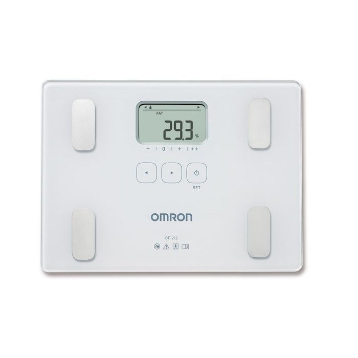 Весы напольные Omron BF-212, диагностические, до 150 кг, 4хААА, стекло, белые - фото 51412819 Весы напольные Omron BF-212, диагностические, до 150 кг, 4хААА, стекло, белые - фото 51412819
