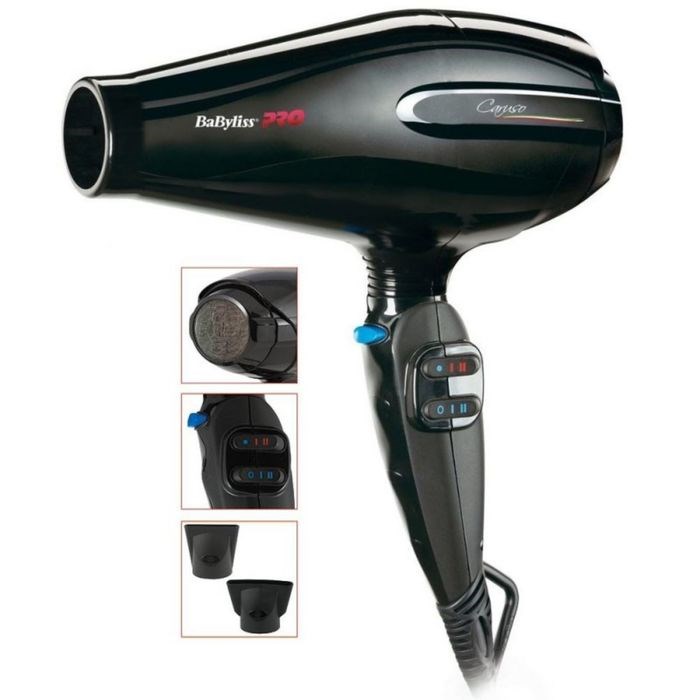 Фен BaByliss BAB6510IRE, 2400 Вт, 2 скорости, 4 температурных режима, 2 насадки - фото 51412898 Фен BaByliss BAB6510IRE, 2400 Вт, 2 скорости, 4 температурных режима, 2 насадки - фото 51412898