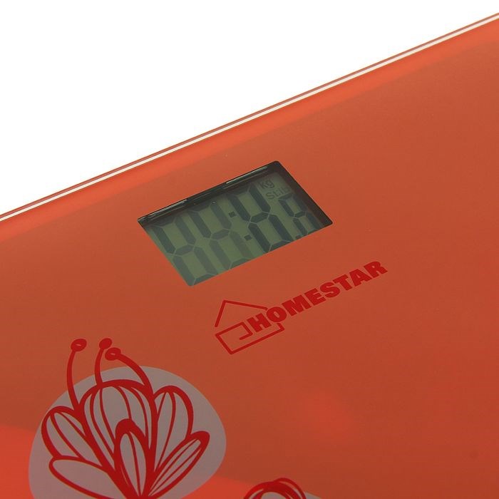 Весы напольные HOMESTAR HS-6001A, электронные, до 180 кг, 1хCR2032, стекло, оранжевые - фото 51412919 Весы напольные HOMESTAR HS-6001A, электронные, до 180 кг, 1хCR2032, стекло, оранжевые - фото 51412919