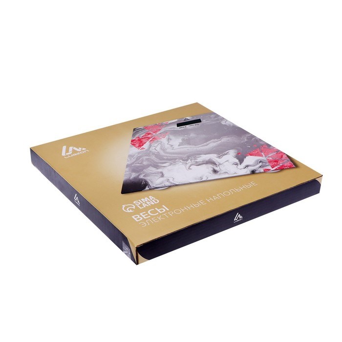 Весы напольные Luazon LVE-005 "Камни", электронные, до 180 кг, 2хAAА (не в комплекте) - фото 51413114