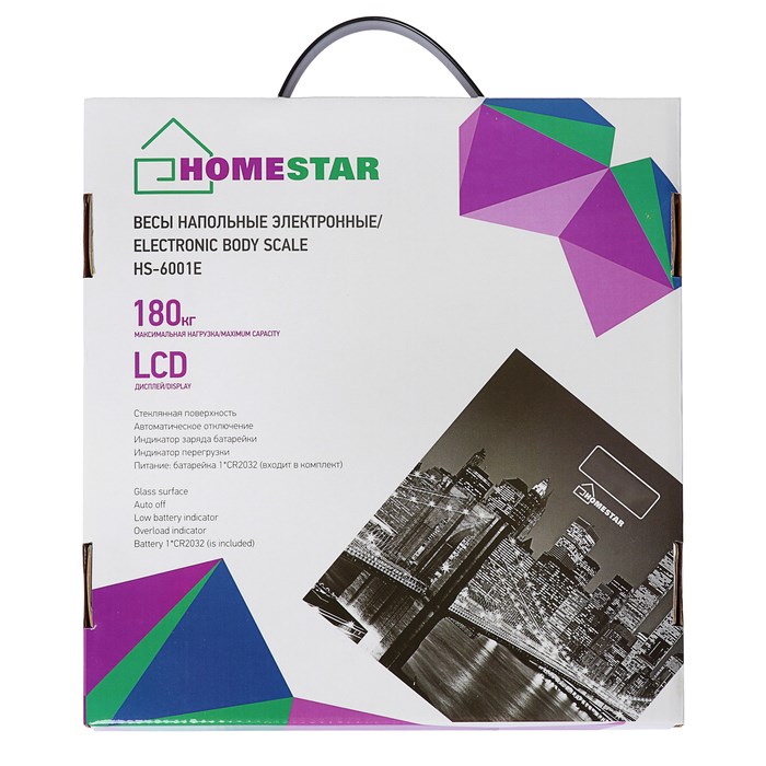Весы напольные HOMESTAR HS-6001E, электронные, до 180 кг, картинка "Город" - фото 51413195 Весы напольные HOMESTAR HS-6001E, электронные, до 180 кг, картинка "Город" - фото 51413195