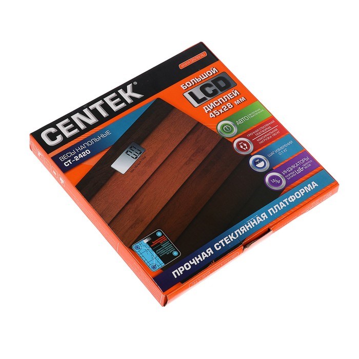 Весы напольные Centek CT-2420, электронные, до 180 кг, 0,1 кг - фото 51413308 Весы напольные Centek CT-2420, электронные, до 180 кг, 0,1 кг - фото 51413308