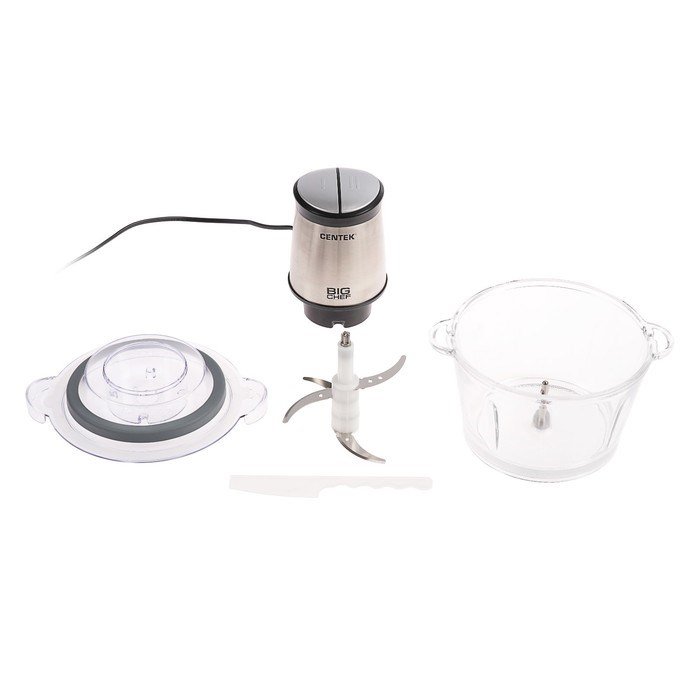 Измельчитель Centek CT-1394, стекло, 600 Вт, 1.5 л, серебристый - фото 51413343 Измельчитель Centek CT-1394, стекло, 600 Вт, 1.5 л, серебристый - фото 51413343