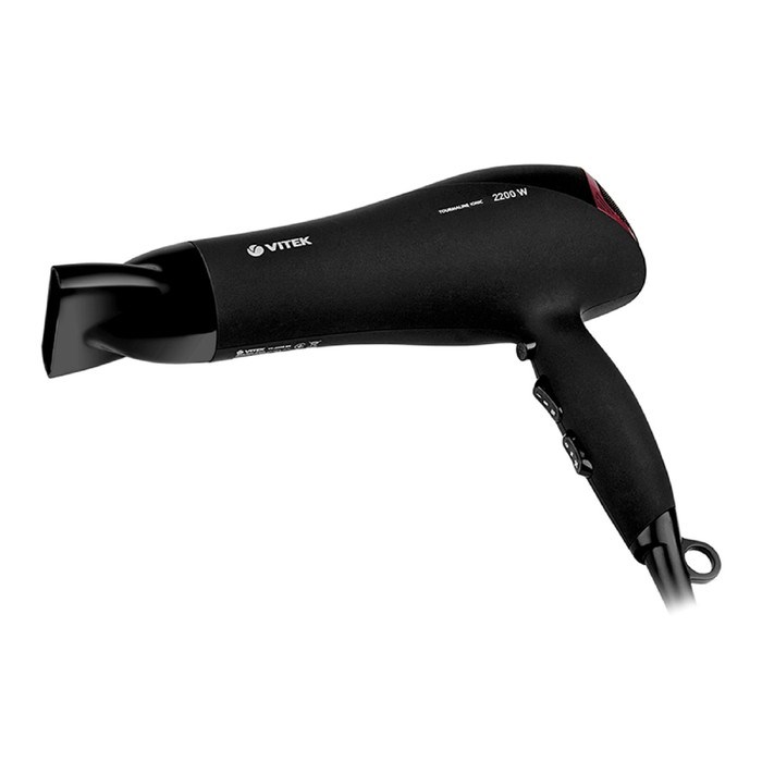 Фен Vitek VT-8208 BK, 2200 Вт, 3 режимов, 3 скорости, ионизация, чёрный - фото 51413449 Фен Vitek VT-8208 BK, 2200 Вт, 3 режимов, 3 скорости, ионизация, чёрный - фото 51413449