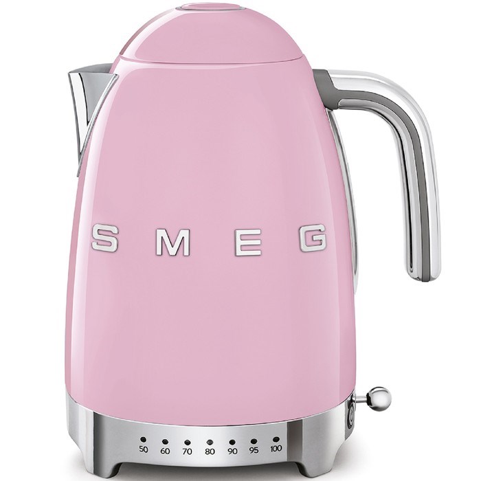 Чайник электрический Smeg KLF04PKEU, металл, 1.7 л, 2400 Вт, регулировка t, розовый - фото 51413590 Чайник электрический Smeg KLF04PKEU, металл, 1.7 л, 2400 Вт, регулировка t, розовый - фото 51413590