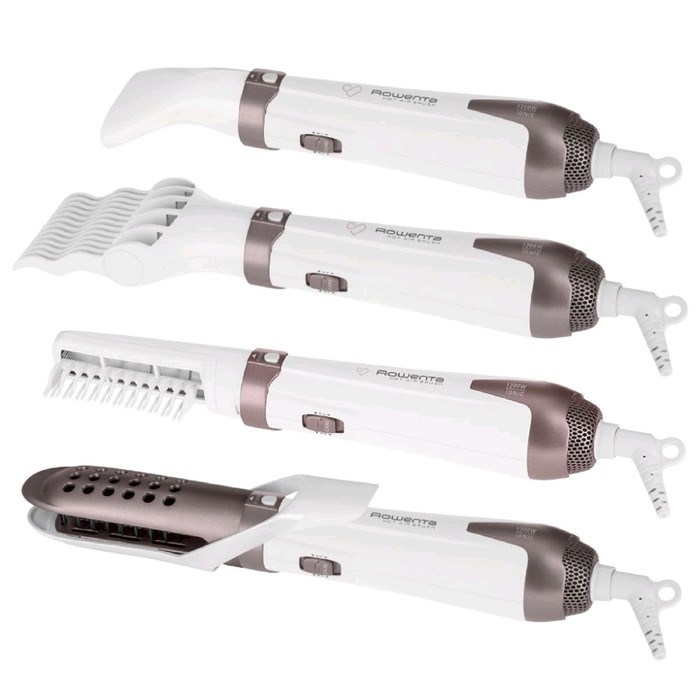Фен-щётка Rowenta CF7830F0, 1200 Вт, 2 скорости, 2 темперт, 5 насадок, ионизация, керамика - фото 51413598 Фен-щётка Rowenta CF7830F0, 1200 Вт, 2 скорости, 2 темперт, 5 насадок, ионизация, керамика - фото 51413598