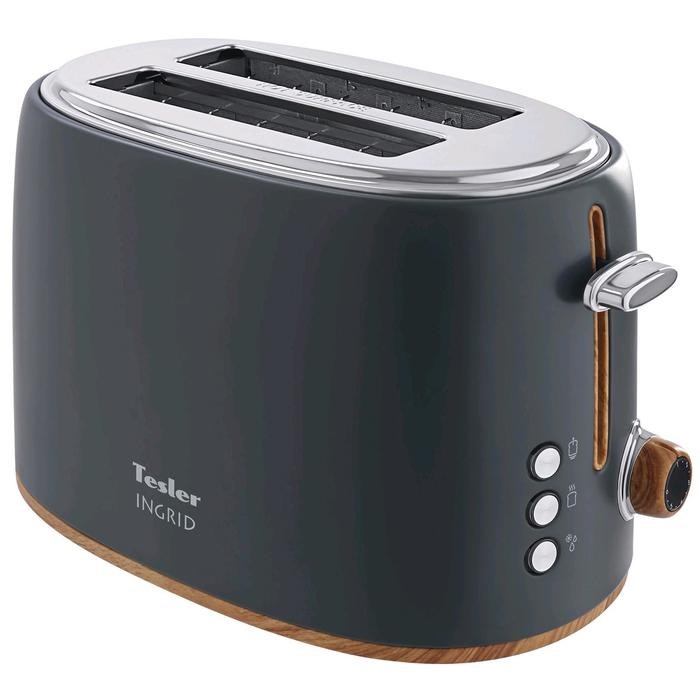 Тостер Tesler TT-240 GREY, 815 Вт, 2 тоста, 6 режимов прожарки, разморозка, серый - фото 51413627 Тостер Tesler TT-240 GREY, 815 Вт, 2 тоста, 6 режимов прожарки, разморозка, серый - фото 51413627