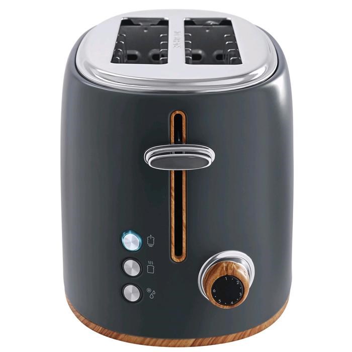 Тостер Tesler TT-240 GREY, 815 Вт, 2 тоста, 6 режимов прожарки, разморозка, серый - фото 51413628 Тостер Tesler TT-240 GREY, 815 Вт, 2 тоста, 6 режимов прожарки, разморозка, серый - фото 51413628
