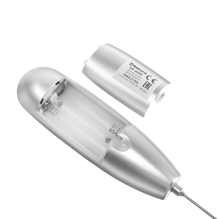 Капучинатор-миксер Sakura SA-6325, питание от 2хАА, серый - фото 51413741 Капучинатор-миксер Sakura SA-6325, питание от 2хАА, серый - фото 51413741