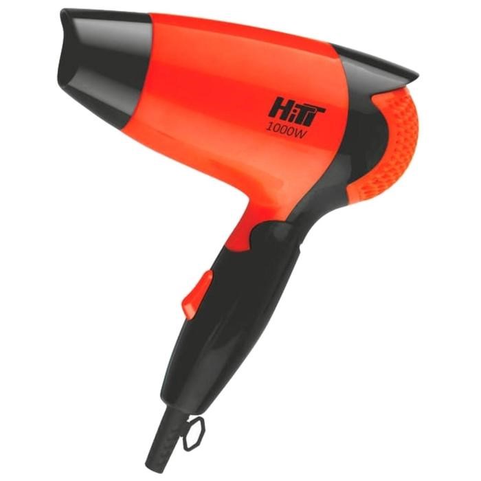 Фен HITT HT-6302, 1000 Вт, 2 температурных режима, 2 скорости, оранжевый - фото 51413995 Фен HITT HT-6302, 1000 Вт, 2 температурных режима, 2 скорости, оранжевый - фото 51413995