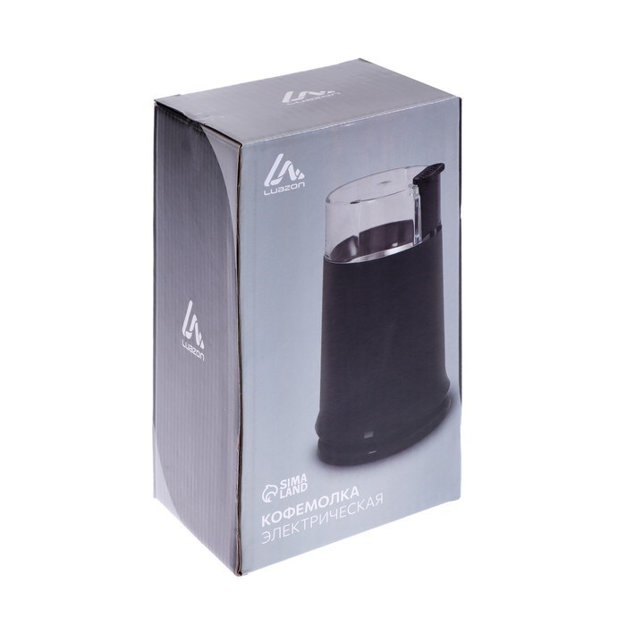 Кофемолка электрическая Luazon LCG-02, 120 Вт, 80 г, черная - фото 51414183 Кофемолка электрическая Luazon LCG-02, 120 Вт, 80 г, черная - фото 51414183