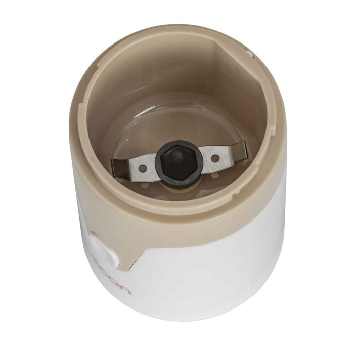 Кофемолка электрическая Econ ECO-1511CG, 150 Вт, 60 г, цвет белый-бежевый - фото 51414499 Кофемолка электрическая Econ ECO-1511CG, 150 Вт, 60 г, цвет белый-бежевый - фото 51414499