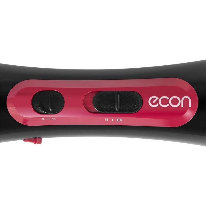Фен-щётка econ ECO-BH02B, 1000 Вт, 2 режима, чёрно-розовая - фото 51414748 Фен-щётка econ ECO-BH02B, 1000 Вт, 2 режима, чёрно-розовая - фото 51414748