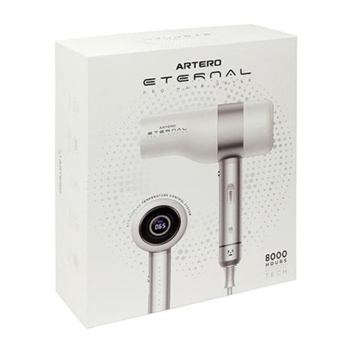 Фен парикмахерский Artero Eternal Pink, 2000 Вт, 3 режима, ионизация, серебристый - фото 51414801 Фен парикмахерский Artero Eternal Pink, 2000 Вт, 3 режима, ионизация, серебристый - фото 51414801