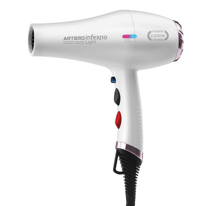 Фен парикмахерский Artero Inferno Light, 2000 Вт, 2 режима, 2 скорости, 2 насадки, шнур 3 м 939936 - фото 51414811 Фен парикмахерский Artero Inferno Light, 2000 Вт, 2 режима, 2 скорости, 2 насадки, шнур 3 м 939936 - фото 51414811