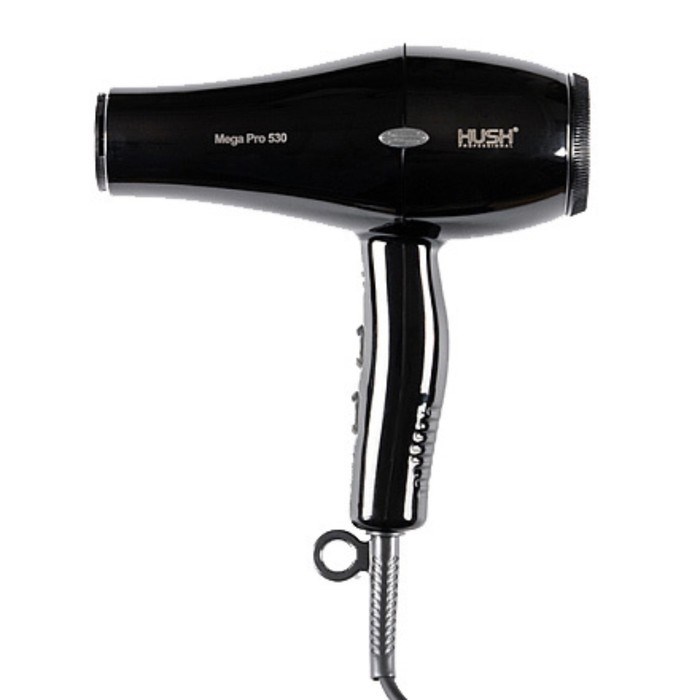 Фен парикмахерский HUSH Mega Pro 530, 2400 Вт, 2насадки, 2 скорости, 3температуры, шнур3.5 м 93993 - фото 51414821 Фен парикмахерский HUSH Mega Pro 530, 2400 Вт, 2насадки, 2 скорости, 3температуры, шнур3.5 м 93993 - фото 51414821