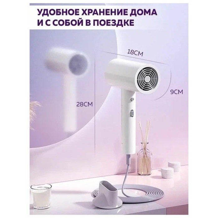 Фен Enchen AIR Hair dryer Basic, 900 Вт, 2 скорости, 2 режима, хол. воздух, белый - фото 51415391 Фен Enchen AIR Hair dryer Basic, 900 Вт, 2 скорости, 2 режима, хол. воздух, белый - фото 51415391