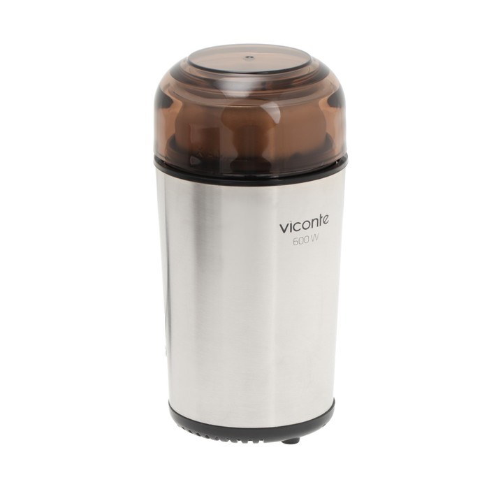 Кофемолка Viconte VC-3115, электрическая, ножевая, 600 Вт, 100 г, серебристо-чёрная - фото 51415802 Кофемолка Viconte VC-3115, электрическая, ножевая, 600 Вт, 100 г, серебристо-чёрная - фото 51415802