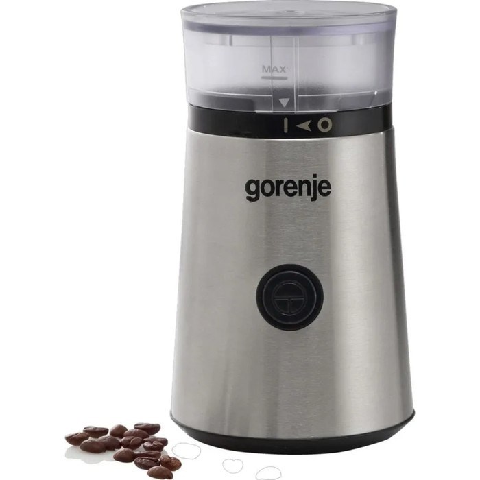 Кофемолка Gorenje SMK150E, электрическая, ножевая, 150 Вт, 60 г, серебристая - фото 51415955 Кофемолка Gorenje SMK150E, электрическая, ножевая, 150 Вт, 60 г, серебристая - фото 51415955