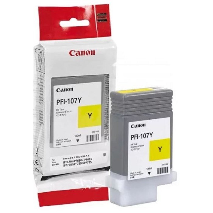 Картридж струйный Canon PFI-107 Y желтый для Canon iP F680/685/780/785 (130мл) - фото 51416013 Картридж струйный Canon PFI-107 Y желтый для Canon iP F680/685/780/785 (130мл) - фото 51416013