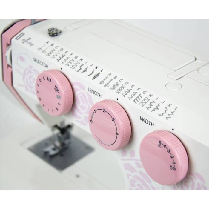 Швейная машина Janome Pink 25, 60 Вт, 25 операций, автомат,бело-розовая - фото 51416029 Швейная машина Janome Pink 25, 60 Вт, 25 операций, автомат,бело-розовая - фото 51416029