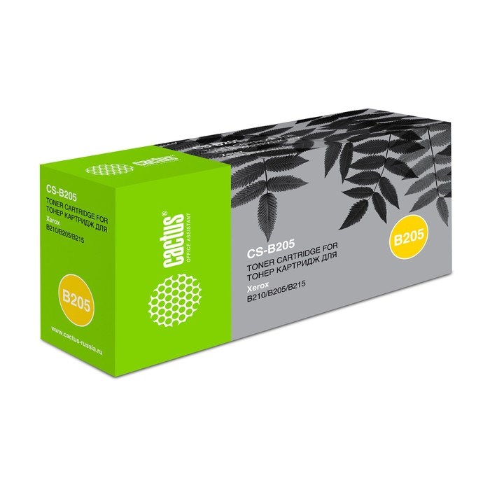 Картридж Cactus CS-B205 106R04348, для Xerox B205/210/215, 3000 страниц, цвет чёрный - фото 51416153 Картридж Cactus CS-B205 106R04348, для Xerox B205/210/215, 3000 страниц, цвет чёрный - фото 51416153
