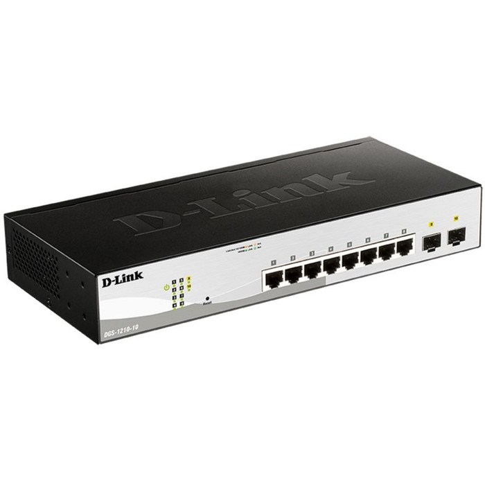 Коммутатор D-Link DGS-1210-10/FL1A, настраиваемый, 8х10/100/1000BASE-T - фото 51416216 Коммутатор D-Link DGS-1210-10/FL1A, настраиваемый, 8х10/100/1000BASE-T - фото 51416216
