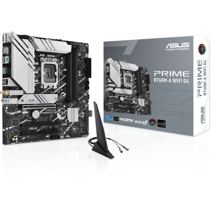 Материнская плата Asus PRIME B760M-A WIFI D4, LGA1700, B760, 4хDDR4, HDMI, DP, mATX - фото 51416268 Материнская плата Asus PRIME B760M-A WIFI D4, LGA1700, B760, 4хDDR4, HDMI, DP, mATX - фото 51416268