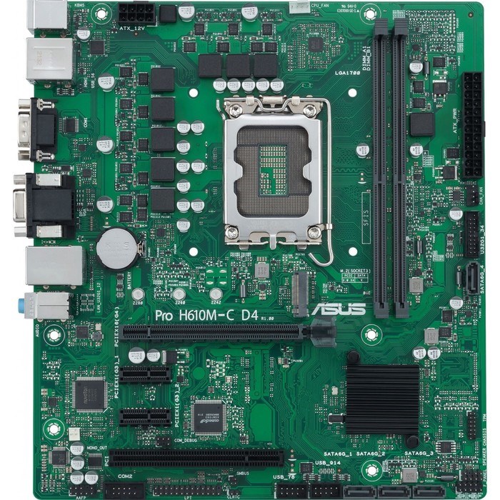 Материнская плата Asus PRO H610M-C D4-CSM, LGA1700, H610, 2хDDR4, VGA, HDMI, DP, mATX - фото 51416334 Материнская плата Asus PRO H610M-C D4-CSM, LGA1700, H610, 2хDDR4, VGA, HDMI, DP, mATX - фото 51416334