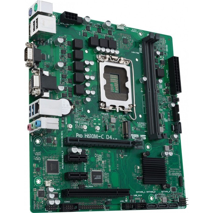 Материнская плата Asus PRO H610M-C D4-CSM, LGA1700, H610, 2хDDR4, VGA, HDMI, DP, mATX - фото 51416335 Материнская плата Asus PRO H610M-C D4-CSM, LGA1700, H610, 2хDDR4, VGA, HDMI, DP, mATX - фото 51416335