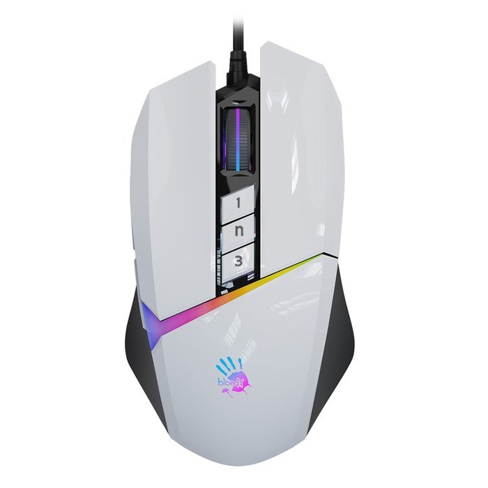Мышь A4Tech Bloody W60 Max белый оптическая (10000dpi) USB (10but) - фото 51416491 Мышь A4Tech Bloody W60 Max белый оптическая (10000dpi) USB (10but) - фото 51416491