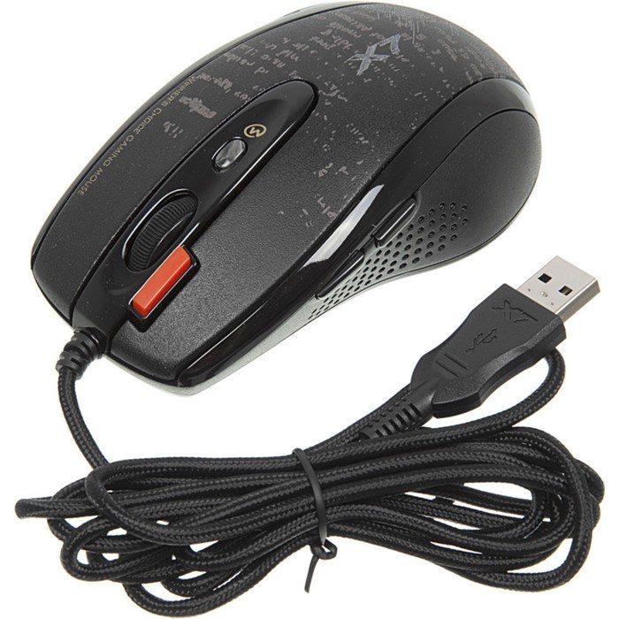 Мышь A4Tech V-Track F5 черный/рисунок оптическая (3000dpi) USB (6but) - фото 51416580 Мышь A4Tech V-Track F5 черный/рисунок оптическая (3000dpi) USB (6but) - фото 51416580