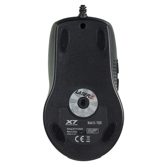 Мышь A4Tech XL-750BK черный лазерная (3600dpi) USB2.0 (6but) - фото 51416619 Мышь A4Tech XL-750BK черный лазерная (3600dpi) USB2.0 (6but) - фото 51416619