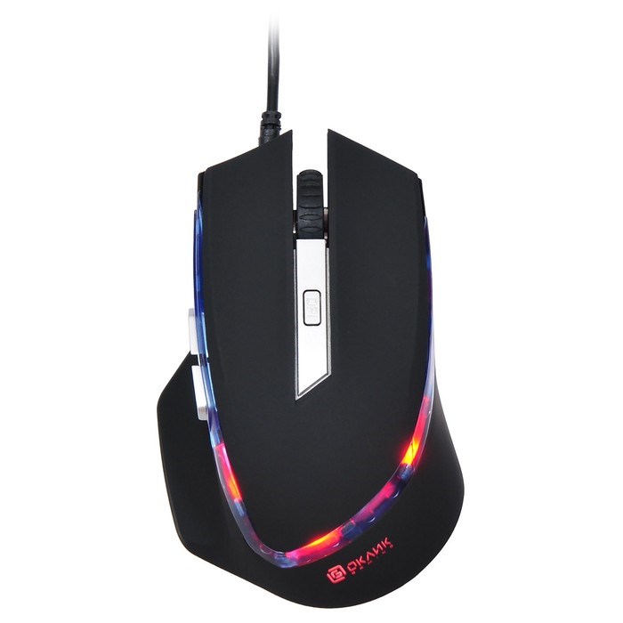 Мышь Оклик 715G черный/серебристый оптическая (3200dpi) USB (6but) - фото 51416691 Мышь Оклик 715G черный/серебристый оптическая (3200dpi) USB (6but) - фото 51416691