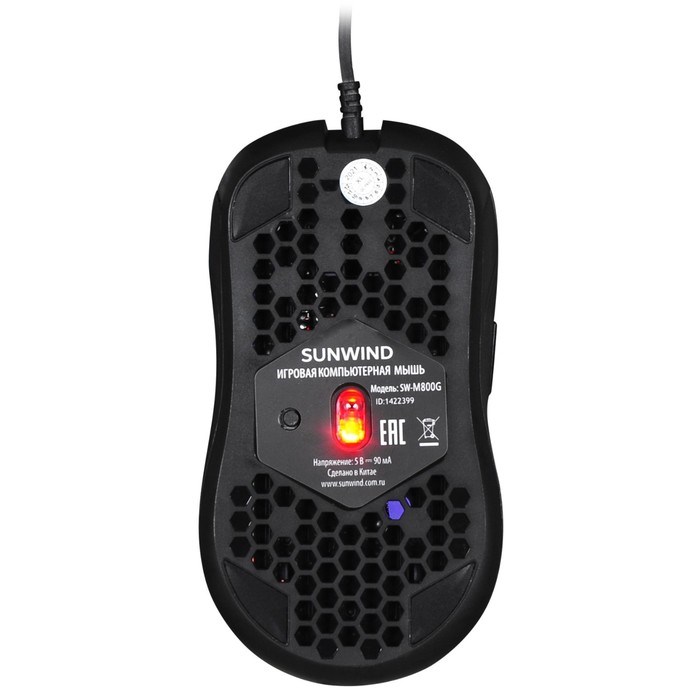 Мышь SunWind SW-M800G черный оптическая (3200dpi) USB для ноутбука (6but) - фото 51416857 Мышь SunWind SW-M800G черный оптическая (3200dpi) USB для ноутбука (6but) - фото 51416857