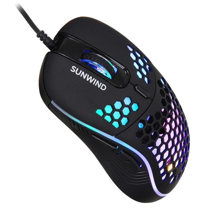 Мышь SunWind SW-M800G черный оптическая (3200dpi) USB для ноутбука (6but) - фото 51416858 Мышь SunWind SW-M800G черный оптическая (3200dpi) USB для ноутбука (6but) - фото 51416858