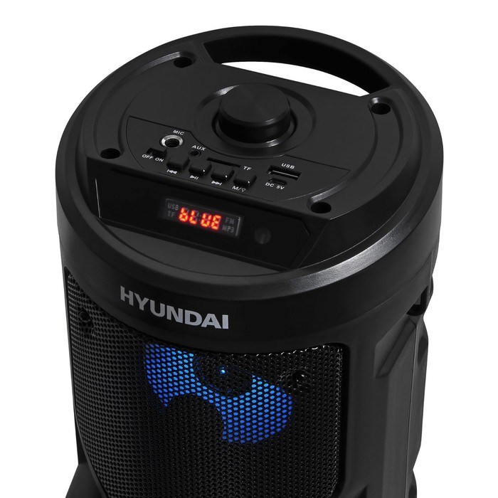 Минисистема Hyundai H-MC150 черный 50Вт FM USB BT SD/MMC - фото 51417032