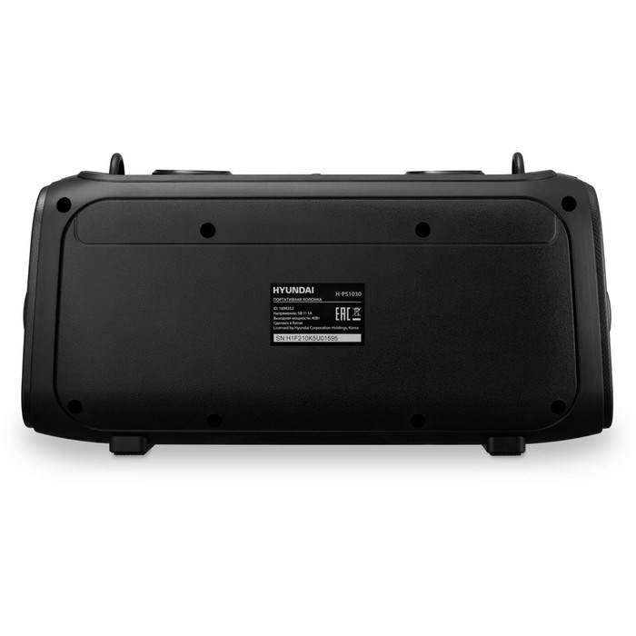 Колонка порт. Hyundai H-PS1030 черный/черный 40W 2.0 BT 10м 3600mAh - фото 51417384 Колонка порт. Hyundai H-PS1030 черный/черный 40W 2.0 BT 10м 3600mAh - фото 51417384