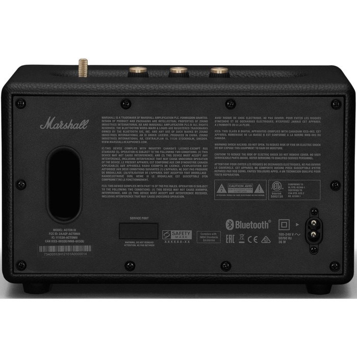 Колонка порт. Marshall Acton III черный/золотистый 60W 2.1 BT/3.5Jack 10м - фото 51417414 Колонка порт. Marshall Acton III черный/золотистый 60W 2.1 BT/3.5Jack 10м - фото 51417414
